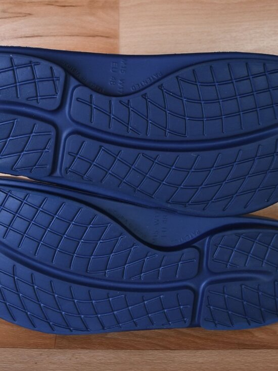 Oofos Ooahh Men\'s size 15 Sport Flex Slide (Navy Blue) main image 5